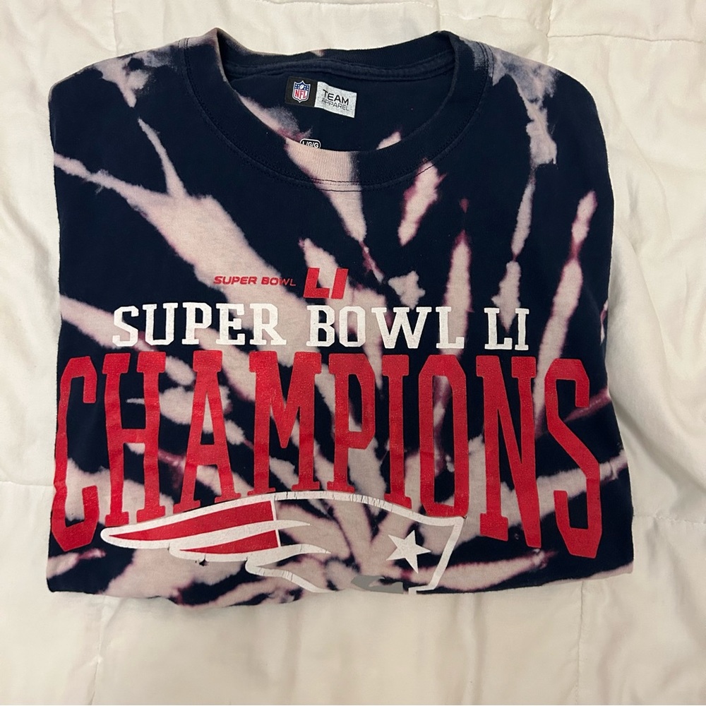 Custom tie-dye Patriots t-shirt